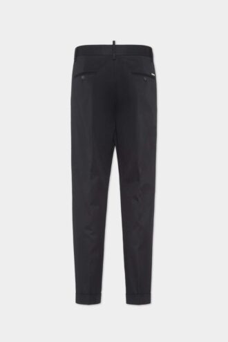 Pantalón de algodón con un pliegue