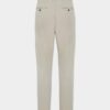 Pantalón de algodón con un pliegue