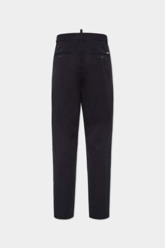 Pantalón de algodón con un pliegue