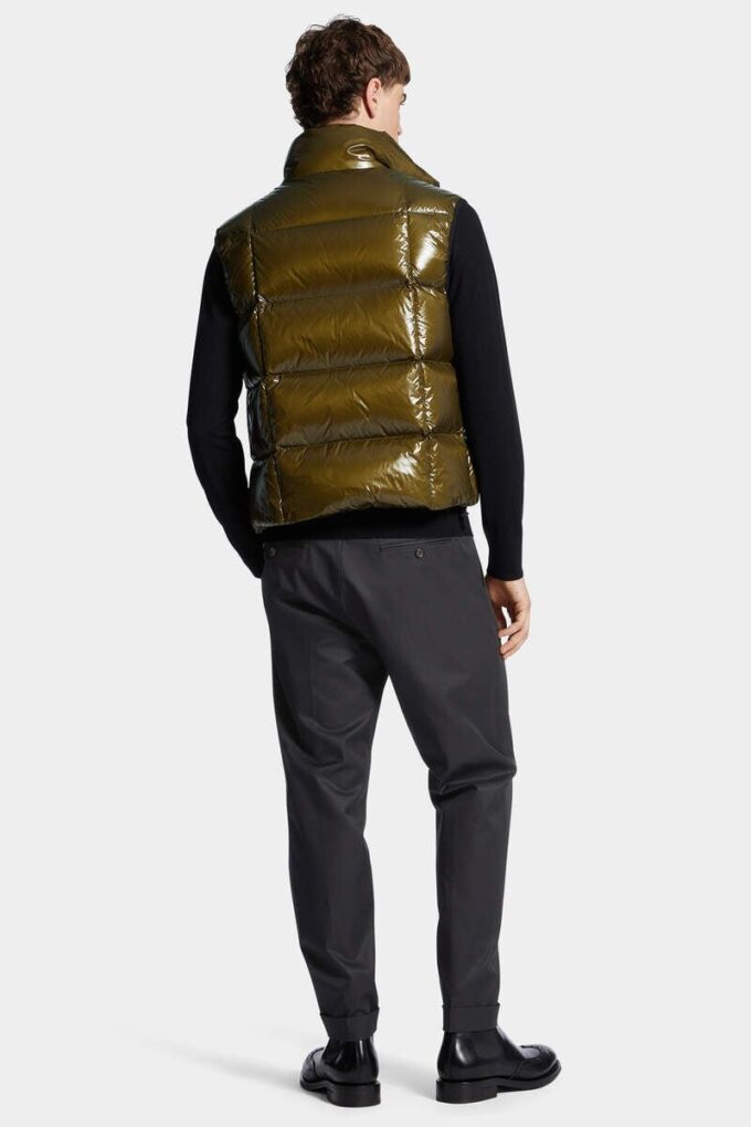Pantalón de algodón con un pliegue