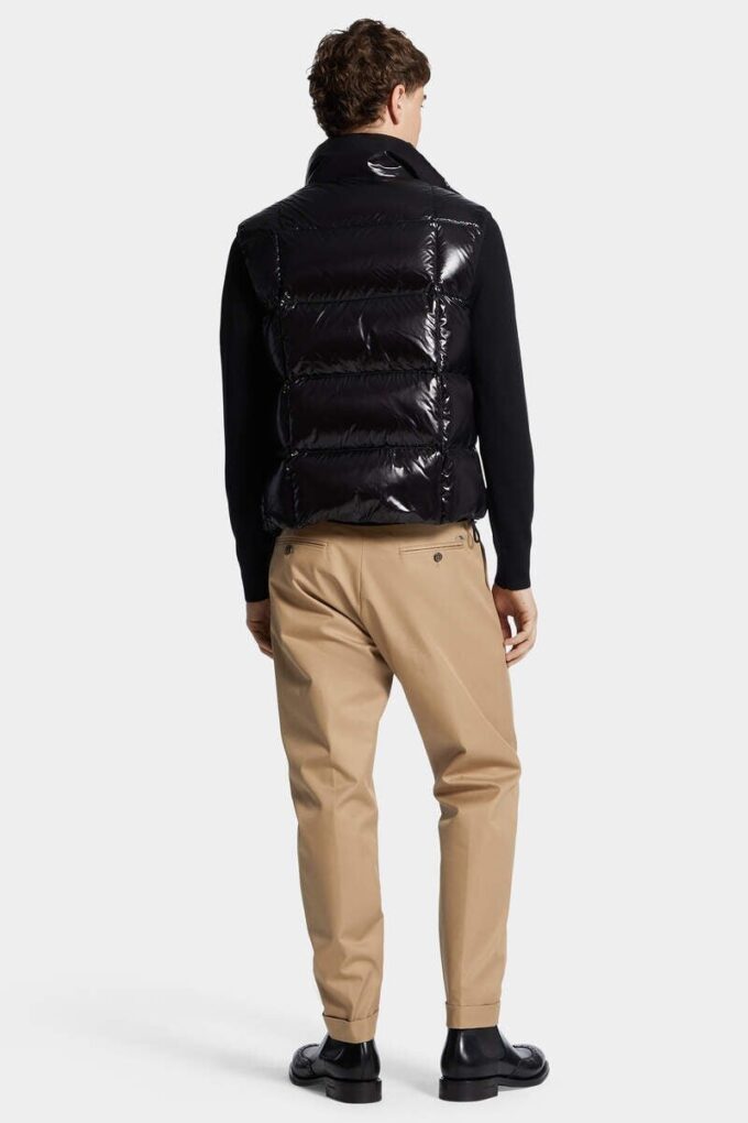 Pantalón de algodón con un pliegue
