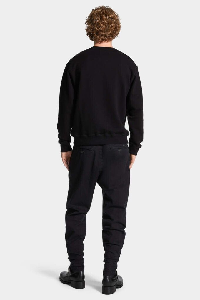 Pantalón de algodón con un pliegue