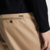 Pantalón de algodón con un pliegue