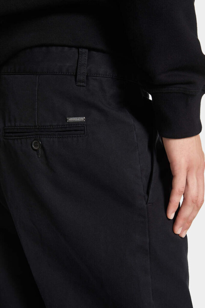 Pantalón de algodón con un pliegue
