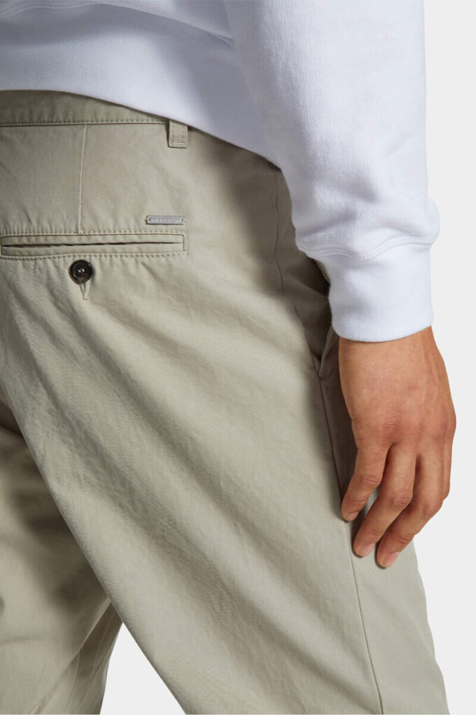 Pantalón de algodón con un pliegue