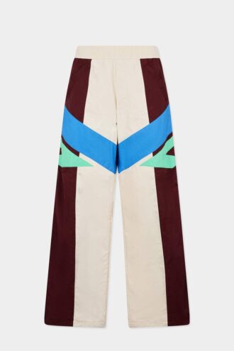 Pantalón holgado de chándal con bloques de color