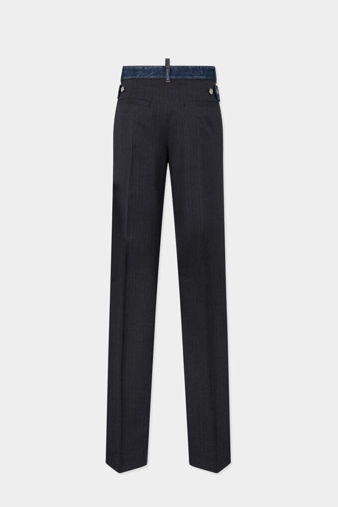 Pantalón holgado de sastrería de denim híbrido con lavado Dark Rebel Rider Pantalón holgado de sastrería de denim híbrido con lavado Dark Rebel Rider