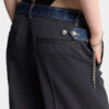Pantalón holgado de sastrería de denim híbrido con lavado Dark Rebel Rider Pantalón holgado de sastrería de denim híbrido con lavado Dark Rebel Rider