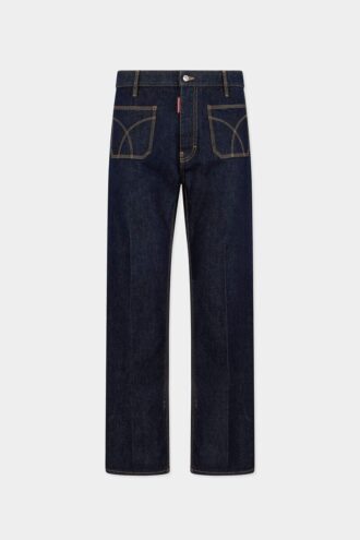 Pantalón sexy de los 70 en lavado oscuro