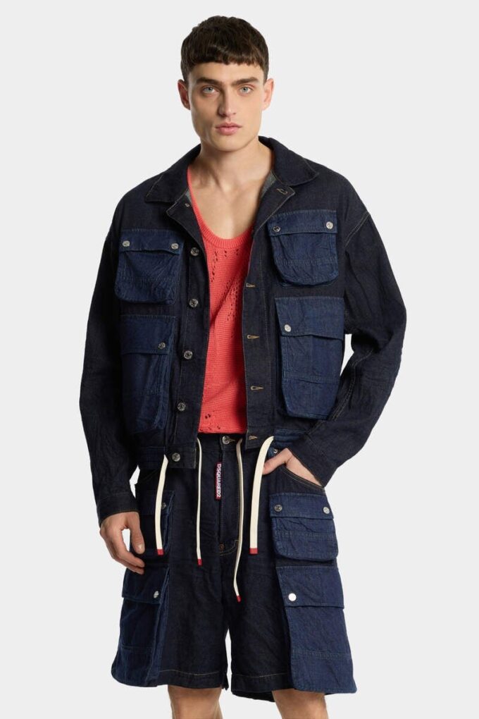 Pantalones Cortos con lavado oscuro Pantalones Cortos con lavado oscuro