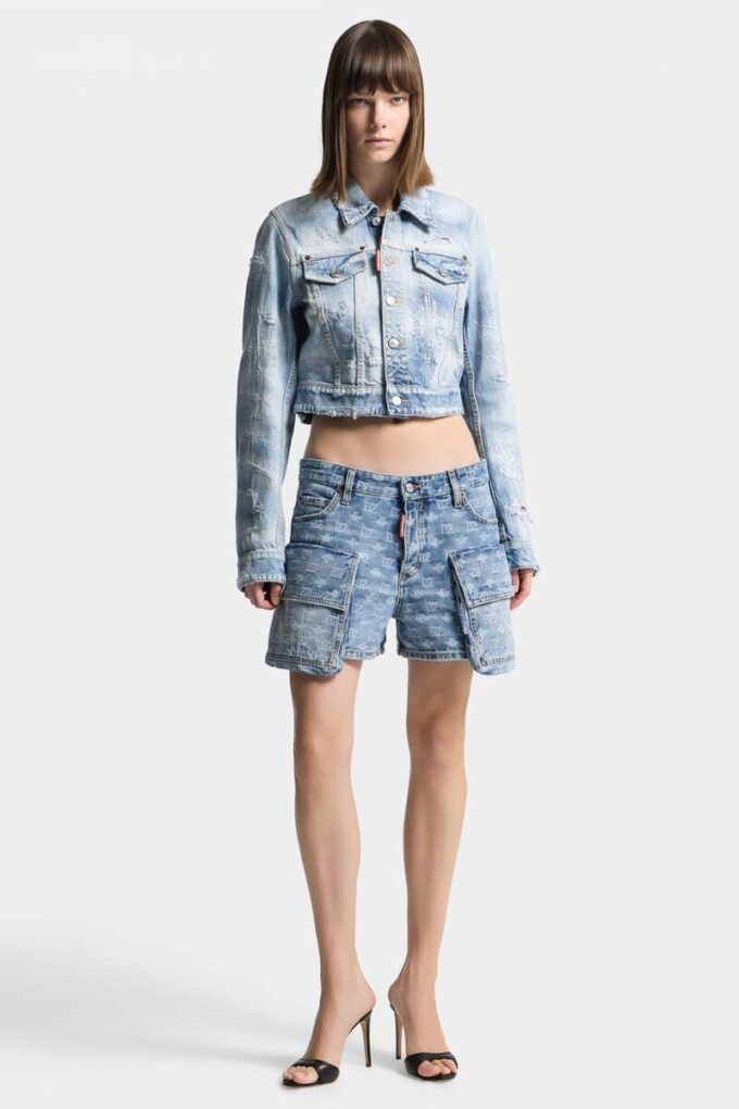 Pantalones Cortos de Cargo de Lavado Claro Pantalones Cortos de Cargo de Lavado Claro