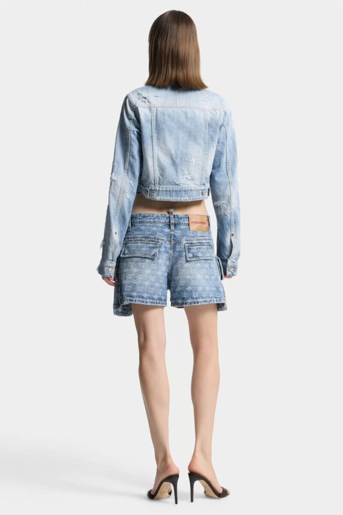 Pantalones Cortos de Cargo de Lavado Claro Pantalones Cortos de Cargo de Lavado Claro