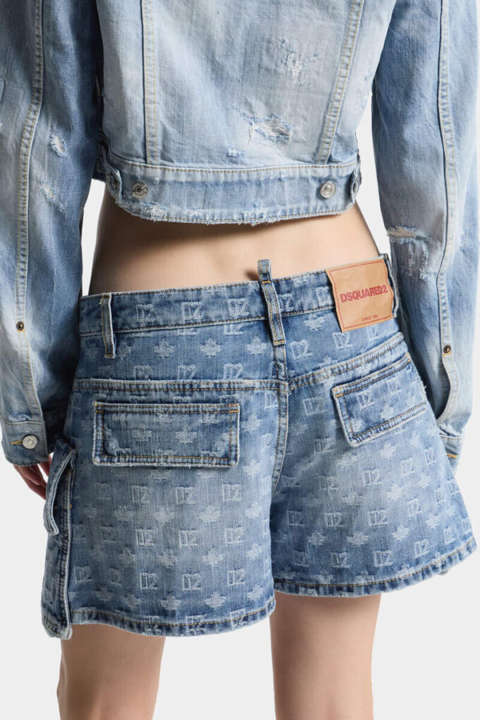 Pantalones Cortos de Cargo de Lavado Claro Pantalones Cortos de Cargo de Lavado Claro