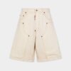Pantalones Cortos de carpintero con lavado crudo Pantalones Cortos de carpintero con lavado crudo