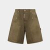 Pantalones Cortos de carpintero teñidos en prenda Pantalones Cortos de carpintero teñidos en prenda