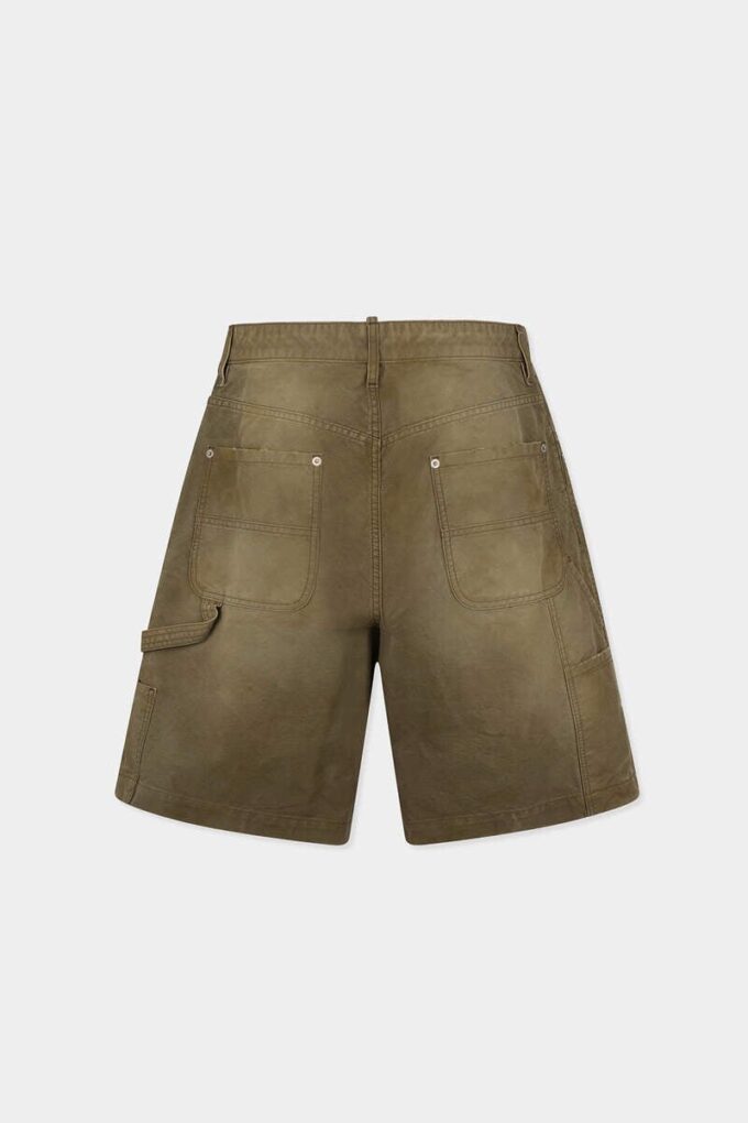 Pantalones Cortos de carpintero teñidos en prenda Pantalones Cortos de carpintero teñidos en prenda