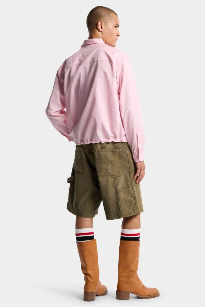 Pantalones Cortos de carpintero teñidos en prenda Pantalones Cortos de carpintero teñidos en prenda