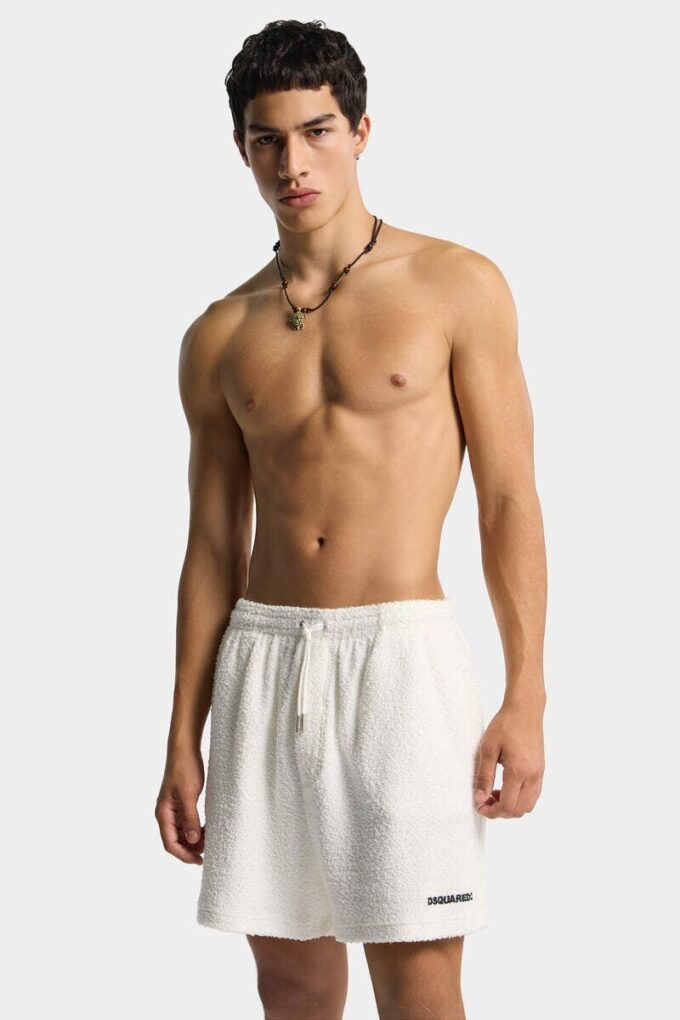 Pantalones Cortos de felpa con logotipo de Dsquared2