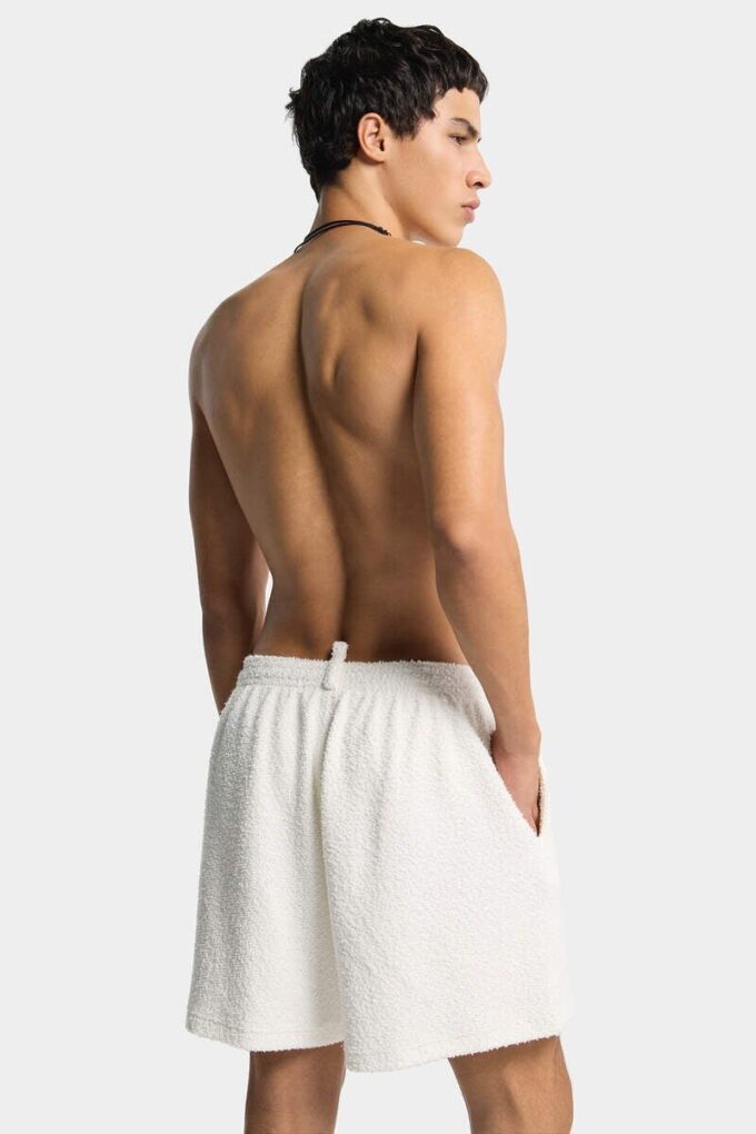 Pantalones Cortos de felpa con logotipo de Dsquared2