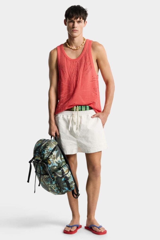 Pantalones Cortos de lino sin cremallera