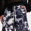 Pantalones Cortos de punto con estampado de flores danzantes Pantalones Cortos de punto con estampado de flores danzantes
