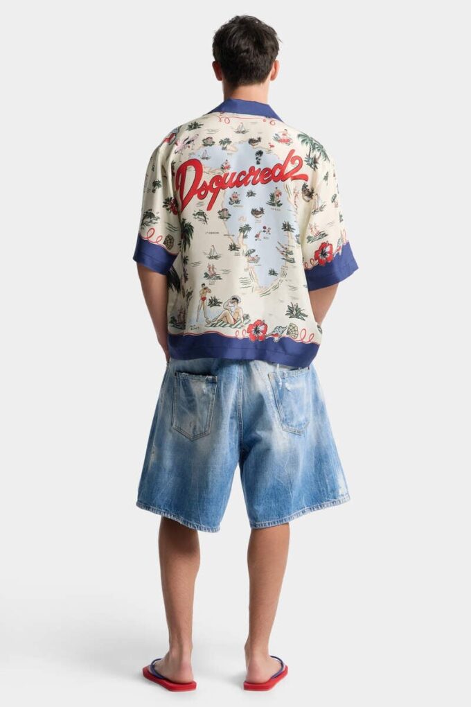 Pantalones Cortos de surf con lavado claro