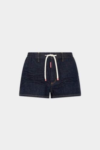 Pantalones Cortos de tiro alto con lavado oscuro