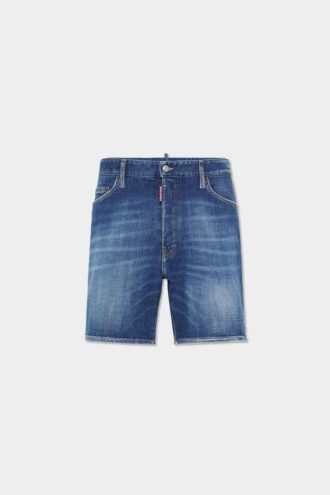 Pantalones Cortos de Vaqueros Marinos de Lavado Fácil, Talla Mediana