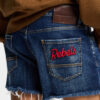 Pantalones Cortos Dsquared2 Rebels de lavado oscuro Pantalones Cortos Dsquared2 Rebels de lavado oscuro