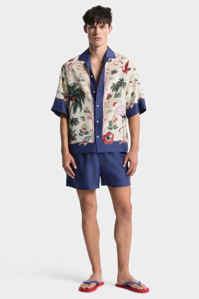 Pantalones Cortos tipo «pull up» Aloha Souvenir Pantalones Cortos tipo «pull up» Aloha Souvenir