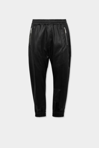 Pantalones de chándal de imitación de piel