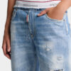 Pantalones jogger de denim lavado claro Pantalones jogger de denim lavado claro