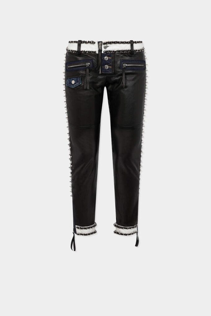 Pantalones moteros chic y rebeldes