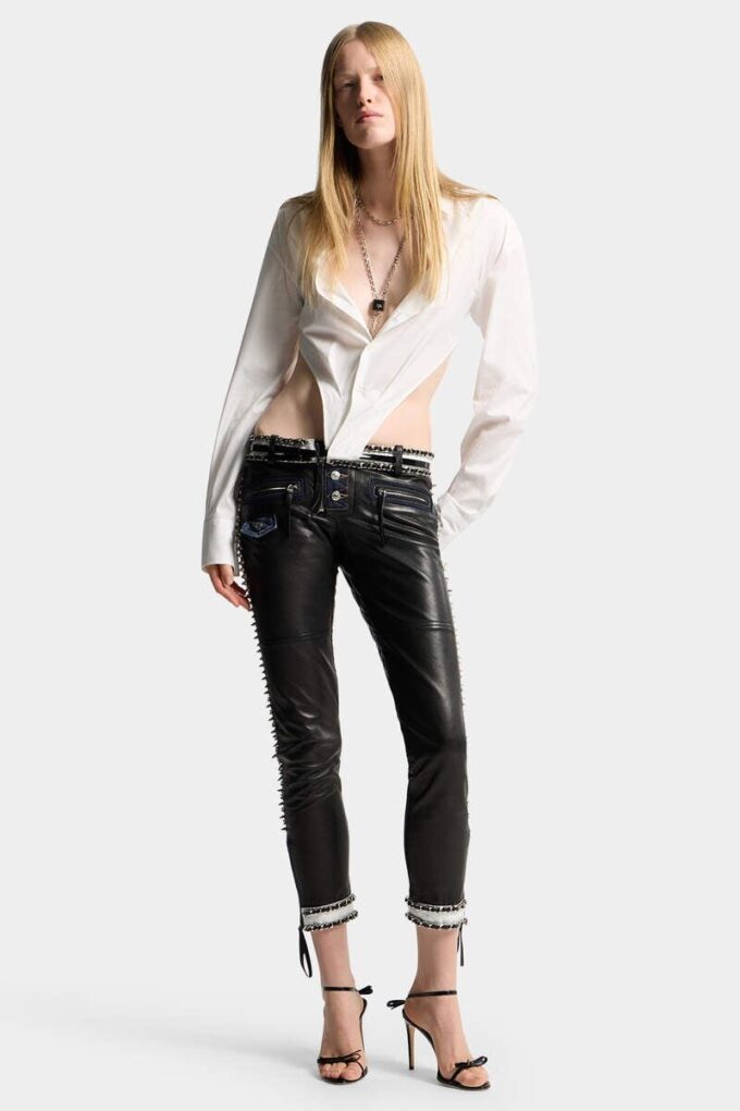 Pantalones moteros chic y rebeldes