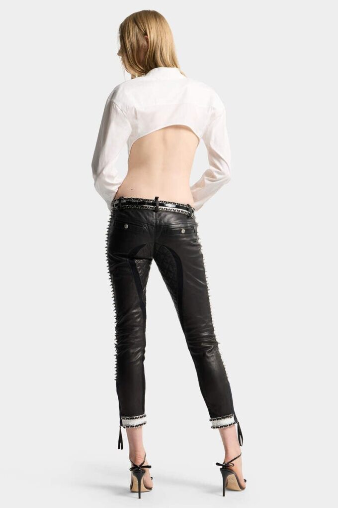 Pantalones moteros chic y rebeldes