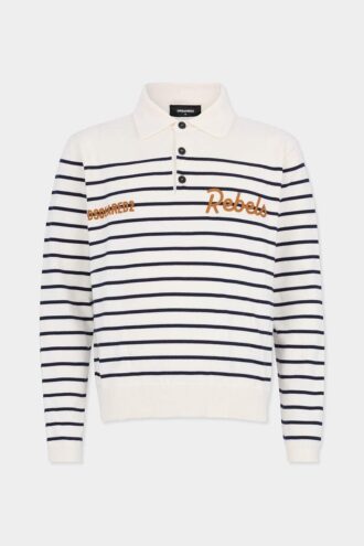Polo de manga larga a rayas