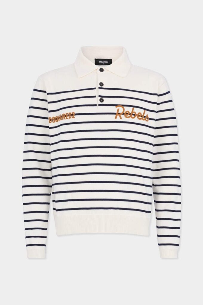 Polo de manga larga a rayas
