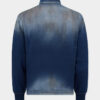 Polo de manga larga de punto con efecto denim