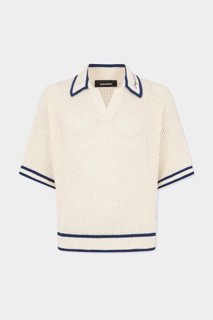 Polo de punto calado