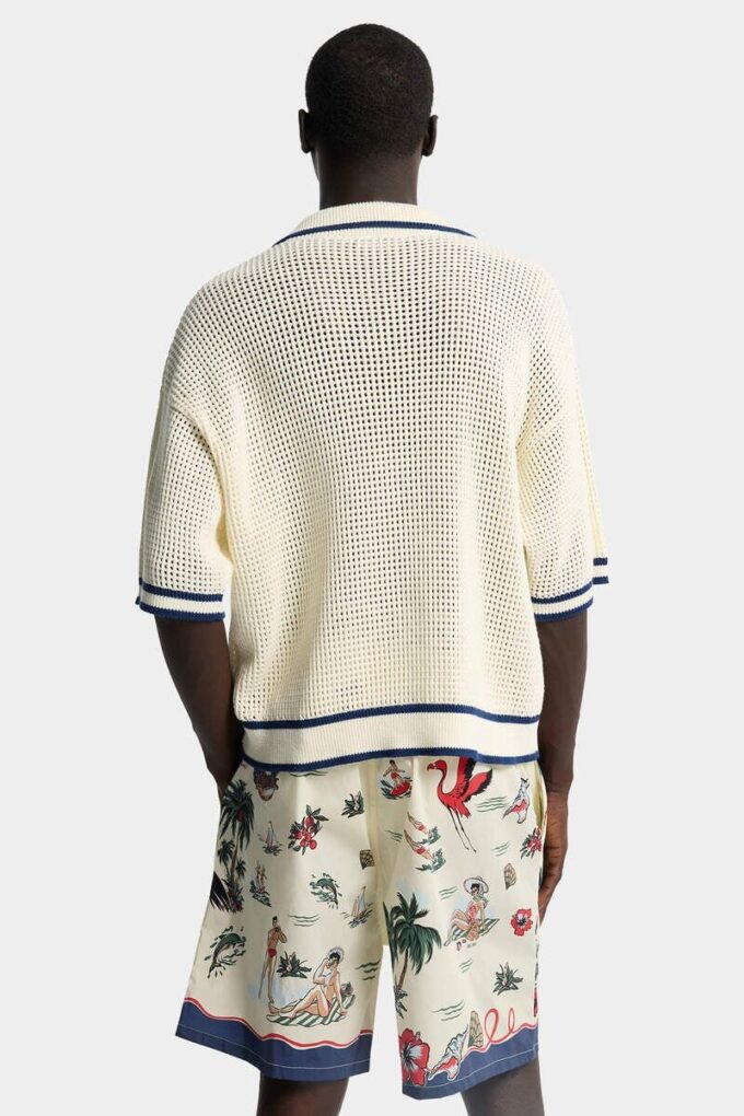 Polo de punto calado