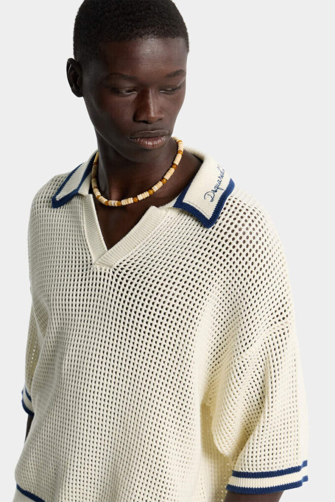 Polo de punto calado