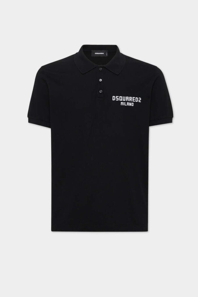 Polo Dsquared2 Milano de corte tenis teñido Polo Dsquared2 Milano de corte tenis teñido