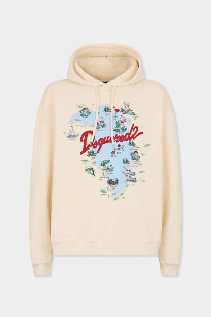 Sudadera con capucha Aloha Souvenir de corte holgado Sudadera con capucha Aloha Souvenir de corte holgado