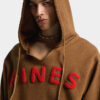 Sudadera con capucha de corte largo y ajustado, teñida al estilo vintage