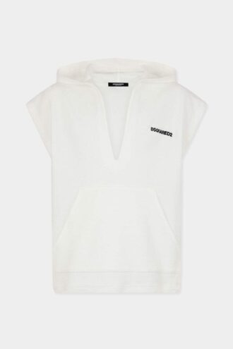 Sudadera con capucha de felpa con el logotipo de Dsquared2
