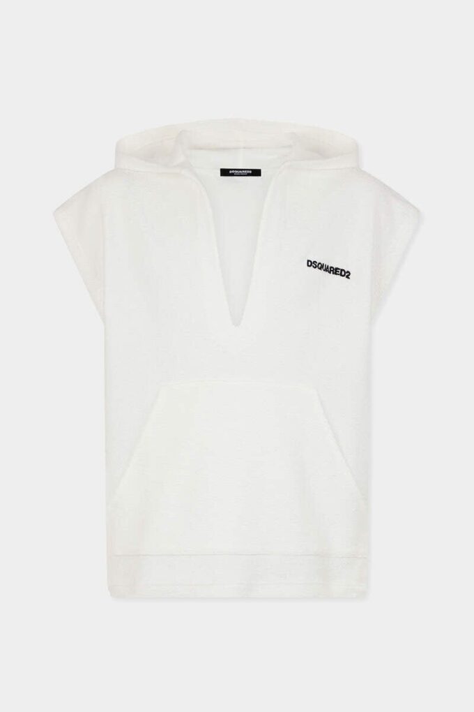 Sudadera con capucha de felpa con el logotipo de Dsquared2 Sudadera con capucha de felpa con el logotipo de Dsquared2