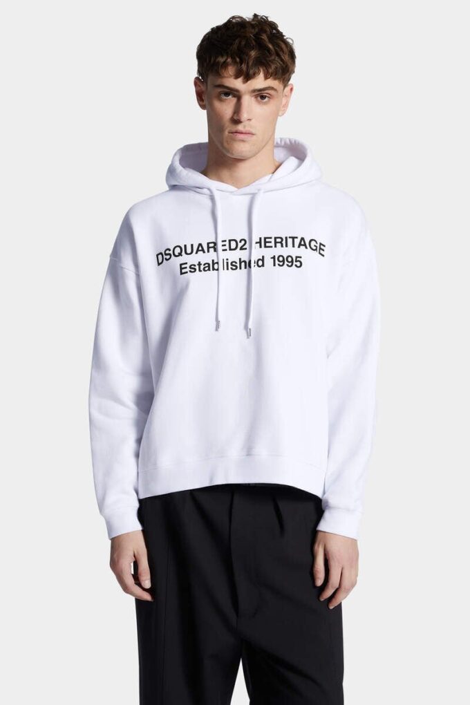 Sudadera con capucha Dsquared2 Heritage de corte holgado Sudadera con capucha Dsquared2 Heritage de corte holgado