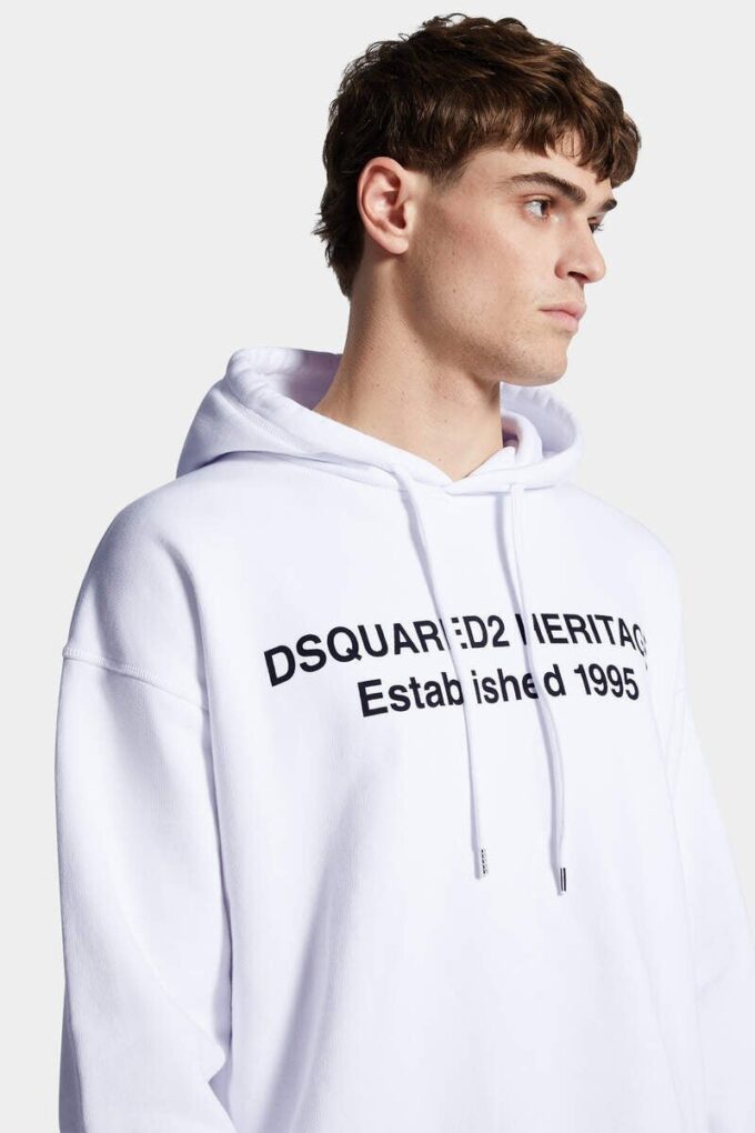Sudadera con capucha Dsquared2 Heritage de corte holgado Sudadera con capucha Dsquared2 Heritage de corte holgado