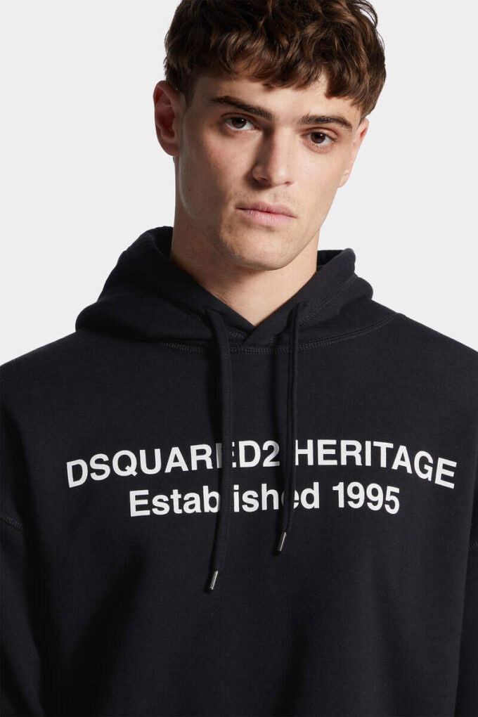 Sudadera con capucha Dsquared2 Heritage de corte holgado Sudadera con capucha Dsquared2 Heritage de corte holgado