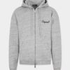 Sudadera con capucha y cremallera de corte holgado, característica de Dsquared2 Sudadera con capucha y cremallera de corte holgado, característica de Dsquared2